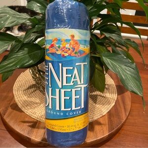The Neat Sheet Ground Cover for beach, picnics. NWT. Repels sand-water. 57”x77”